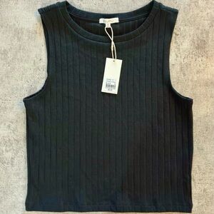 Z Supply Black Ribbed Tank Top